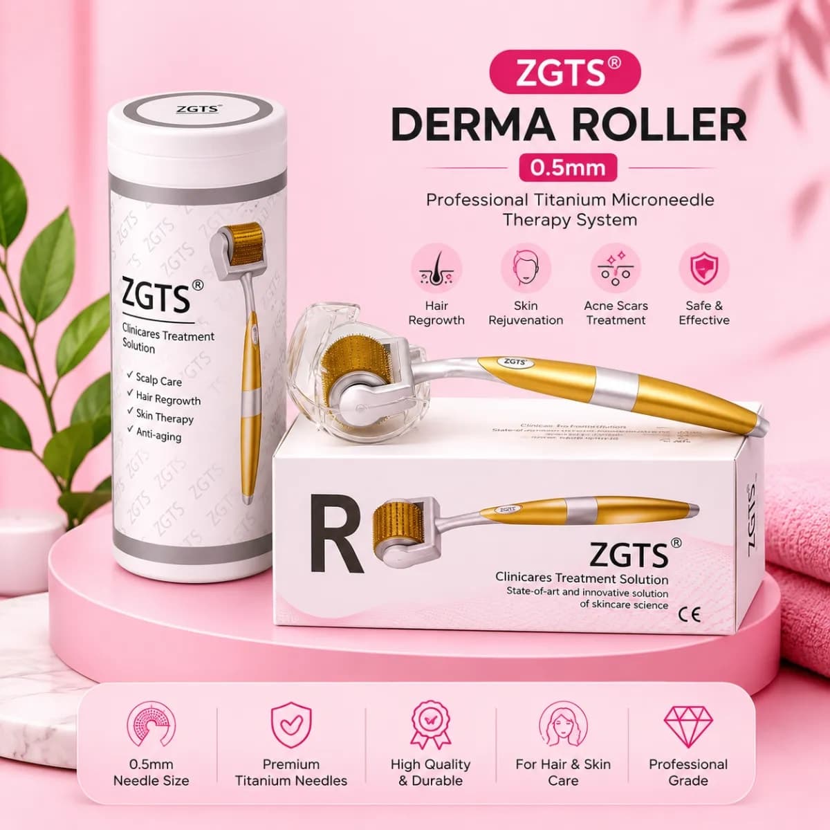 ZGTS Derma Roller 0.5mm